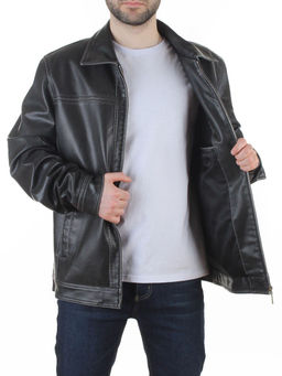 317956618 DK. GRAY Куртка из эко-кожи мужская