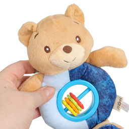 Игрушка-погремушка мягкая M&B «Мишка», от 3 мес.