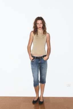 BUTTONED ELASTICATED TOP - Zara фото 9