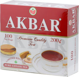 AKBAR. Mountain fresh (красн-бел. пачка) карт.пачка, 100 пак. фото 2