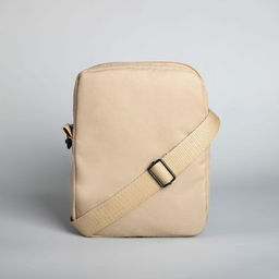 Сумка Story, 15х3х20 см, отдел на молнии, длинный ремень, цвет бежевый - Nazamok фото 3