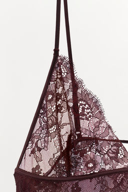 MINI DRESS WITH LACE DETAIL - Zara фото 12