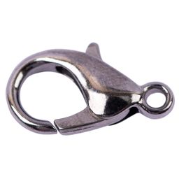 Zlatka Замок для бус карабин больш. DB-02/5 14 мм 5 шт №03 под черный никель