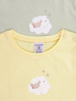 К 302759-2уп/солнечный свет,морская пена набор фуфайка (футболка) яс