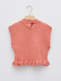 Bisiklet Yaka Ekose Desenli K?z Bebek Triko S?veter - Waikiki фото 2