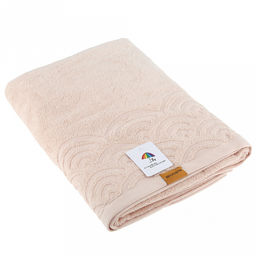 Полотенце махровое "Волна" 70х140см, хлопок 100%, персиковый (Китай)