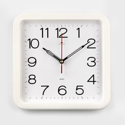 Часы настенные интерьерные, бесшумные, плавный ход, 29×29 см, белые, от батарейки 1×АА