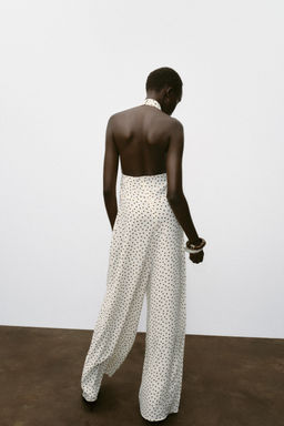 HALTER JUMPSUIT WITH POLKA DOTS - Zara фото 12
