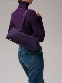 Замшевая сумка Raduy DBR 31127 виноградный  фото 3