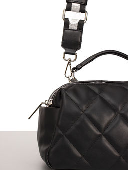 LACCOMA сумка Кристи-Ф826-черный эко кожа хлопок  фото 3