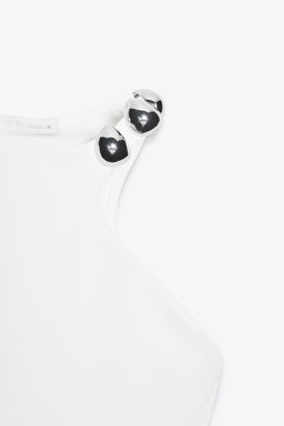 HALTER HARDWARE BODYSUIT - Zara фото 3