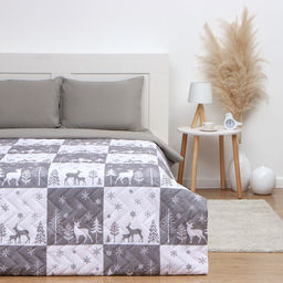 Покрывало LoveLife 2 сп New year forest 180*2105см, микрофайбер, 100% п/э