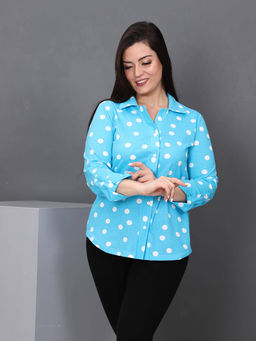 IV-CAPRIZ Делина - рубашка голубой  фото 8