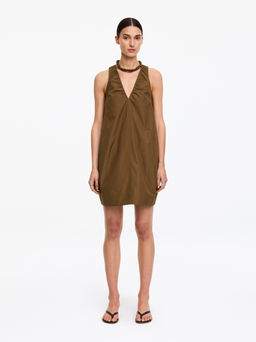 Vestido con escote de pico y fruncidos - H&m фото 4