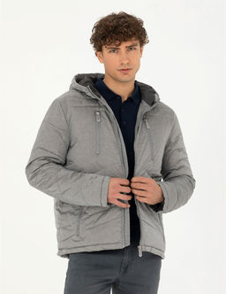 Gri Kap__onlu Dolgulu Spor Mont - Pierre cardin фото 4
