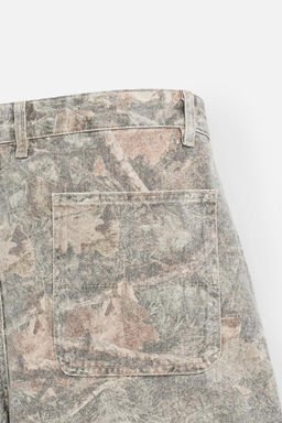 ABSTRACT PRINT RELAXED FIT BERMUDA SHORTS - Zara фото 9