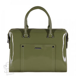 Сумка женская кожаная 9221-1 green Velina Fabbiano-Safenta