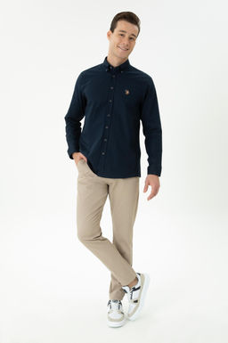 U. S. Polo Assn / Мужские темно-бежевые брюки из плотной ткани - U.s. polo assn фото 17