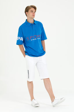 Мужские белые вязаные шорты