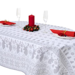 Скатерть новогодняя «Сканди стиль» 180×146 см, 100% хлопок, 164 г/м²