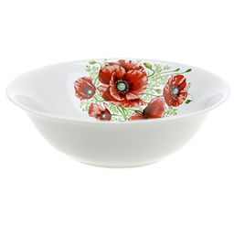Салатник фарфоровый Маки 680мл, д18см, h6см (Россия) - Домашняя мода фото 2