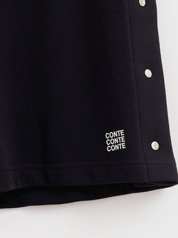 CONTE Шорты из футера с боковой вставкой на кнопках LS 2783 black - Conte elegant фото 7