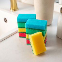 Набор губок для посуды 10 шт. "Professional" арт. 370010, 409010, 409015, 409016 Paclan