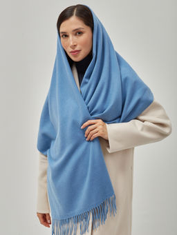 В составе шерсть ! теплый двусторонний палантин - Tantino фото 8