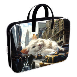 Цена за 1 шт. Папка текстильная на молнии ErichKrause с ручками Big City Cats, A4+