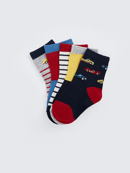 Desenli Erkek ?ocuk Soket ?orap 5li - Waikiki фото 2