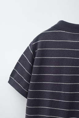 POLO ALGOD?N LINO / Gris / Beige - Zara фото 4