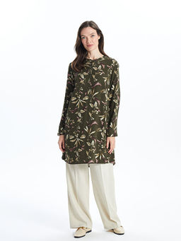 Bisiklet Yaka Desenli Kad?n Tunik