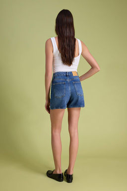 Premium Koyu Mavi Ozel Kumas City Boy Denim Sort TWOSS26SR00186 - Trendyolmilla фото 19