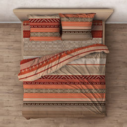 Постельное белье, комплект Евростандарт "Палермо", 4 предмета: пододеяльник на пуговицах 200х215см, простыня классическая 220х240см, 2 наволочки 70х70см с клапаном-запахом, бязь "Комфорт" 121г/м2, хлопок 100%, упаковка "классическая" ПВХ 32х41см, "До