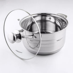 Кастрюля Катунь «Элис», 5.5 л, d=24 см, капсульное дно, индукция, нержавеющая сталь, AISI - 201