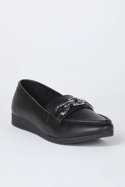 Trendyol Shoes Siyah Aksesuar Detayl? Ekstra Rahat Kad?n Loafer Ayakkab? TAKSS25LA00005 - Trendyolmilla фото 4