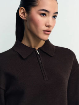 Джемпер поло с молнией / Zarina