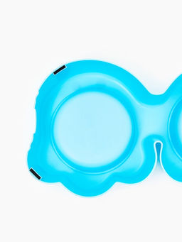 Миска двойная «Приведение», 2×160 мл, пластик, голубая