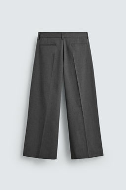 WIDE-LEG PLEATED TROUSERS - Zara фото 7