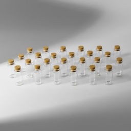 Набор баночек для хранения бисера, d=2×4 см, 25 шт., в контейнере, 11×11×5 см