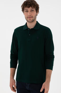 Мужская темно -зеленая базовая толстовка Неожиданная скидка в корзине - U.s. polo assn фото 3