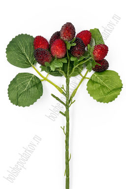 Веточка земляники 30 см (SF-7522) красный/бордовый