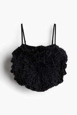 Top de tirantes con detalles decorativos