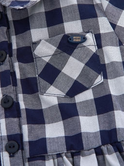 Платье для девочки нарядное UD 2684 клетка розовая - Mini maxi фото 16