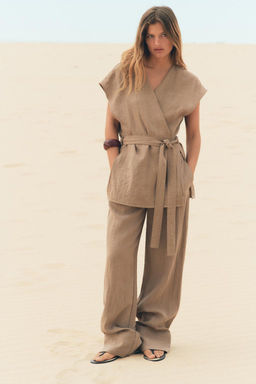 PYJAMA-STYLE TROUSERS - Zara фото 14
