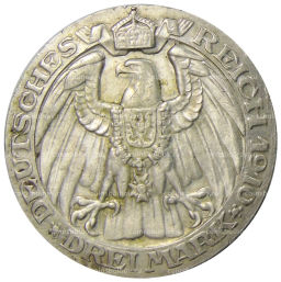 3 марки 1910 года Германия (Пруссия)  Берлинский университет