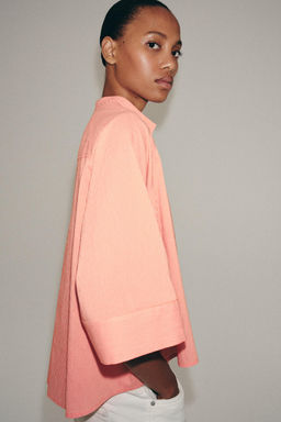 CAMISA ASIM?TRICA RAYAS ZW COLLECTION / Mandarina - Zara фото 5
