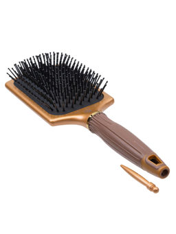 Kristaller Расческа для волос массажная C18-X1, нейлоновые штифты, коричневый  фото 2