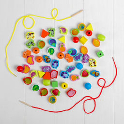 Шнуровка «Учимся считать», 50 элементов, МИКС