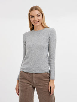 джемпер женский из шерсти с добавлением люрекса